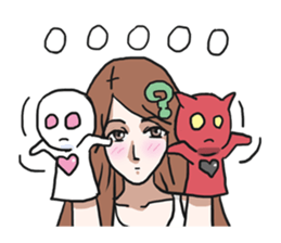 AsB - Gee (The Hand Doll Girl) sticker #5280701