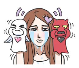 AsB - Gee (The Hand Doll Girl) sticker #5280702