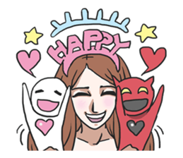 AsB - Gee (The Hand Doll Girl) sticker #5280703