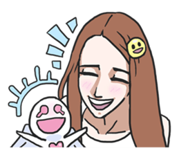 AsB - Gee (The Hand Doll Girl) sticker #5280704