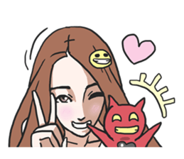 AsB - Gee (The Hand Doll Girl) sticker #5280705