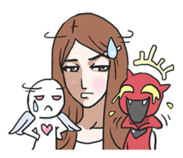 AsB - Gee (The Hand Doll Girl) sticker #5280707