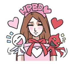 AsB - Gee (The Hand Doll Girl) sticker #5280715