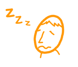 Expressive boy sticker #5280806