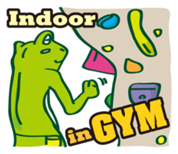 Bouldering Frog sticker #5281157