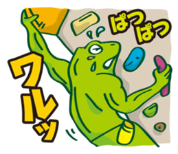 Bouldering Frog sticker #5281163