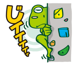 Bouldering Frog sticker #5281164