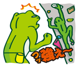 Bouldering Frog sticker #5281167