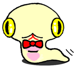 A white snake and golden snake sticker #5281414