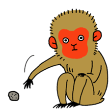 WOW!  Three Monkeys! sticker #5281644