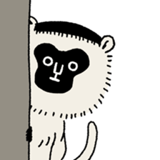 WOW!  Three Monkeys! sticker #5281648