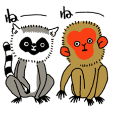 WOW! Three Monkeys! sticker #5281663