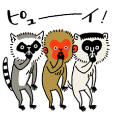 WOW!  Three Monkeys! sticker #5281666