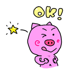 japanese pigs sticker #5282091