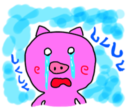 japanese pigs sticker #5282098