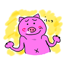 japanese pigs sticker #5282107