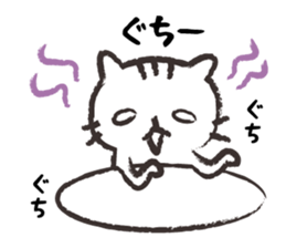 Mom of white cat sticker #5282264