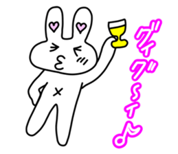 Funny Rabbit TAKO-USAGI. sticker #5282561