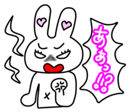Funny Rabbit TAKO-USAGI. sticker #5282562
