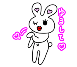 Funny Rabbit TAKO-USAGI. sticker #5282566