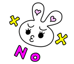 Funny Rabbit TAKO-USAGI. sticker #5282568