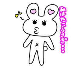 Funny Rabbit TAKO-USAGI. sticker #5282569