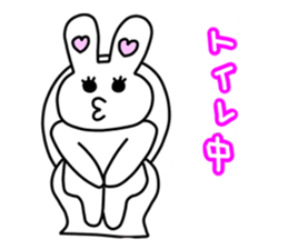 Funny Rabbit TAKO-USAGI. sticker #5282574