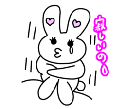 Funny Rabbit TAKO-USAGI. sticker #5282575