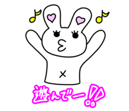 Funny Rabbit TAKO-USAGI. sticker #5282576