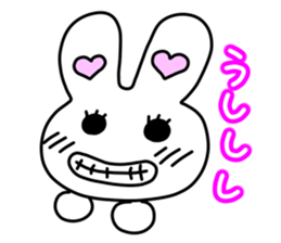 Funny Rabbit TAKO-USAGI. sticker #5282578