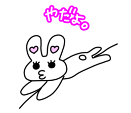 Funny Rabbit TAKO-USAGI. sticker #5282579