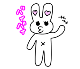 Funny Rabbit TAKO-USAGI. sticker #5282580