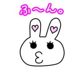 Funny Rabbit TAKO-USAGI. sticker #5282581