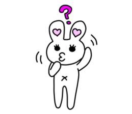 Funny Rabbit TAKO-USAGI. sticker #5282583