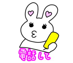 Funny Rabbit TAKO-USAGI. sticker #5282584