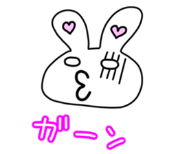 Funny Rabbit TAKO-USAGI. sticker #5282589