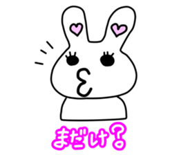 Funny Rabbit TAKO-USAGI. sticker #5282590