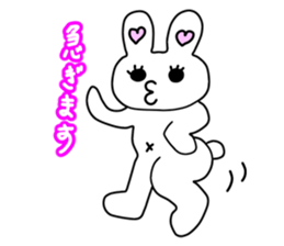 Funny Rabbit TAKO-USAGI. sticker #5282593