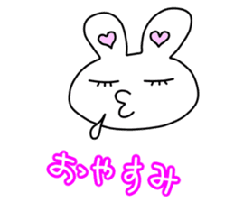 Funny Rabbit TAKO-USAGI. sticker #5282594