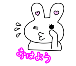 Funny Rabbit TAKO-USAGI. sticker #5282595
