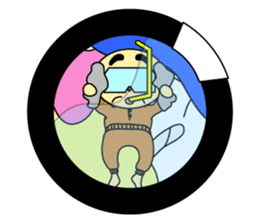 Palm-sized old guys sticker #5282636