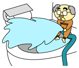 Palm-sized old guys sticker #5282638