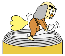 Palm-sized old guys sticker #5282646