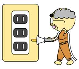 Palm-sized old guys sticker #5282651