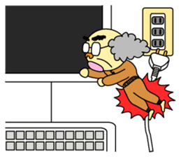 Palm-sized old guys sticker #5282652