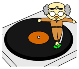 Palm-sized old guys sticker #5282654