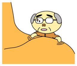 Palm-sized old guys sticker #5282659