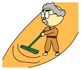 Palm-sized old guys sticker #5282660