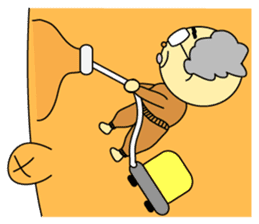 Palm-sized old guys sticker #5282661