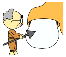 Palm-sized old guys sticker #5282662